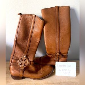 Tory Burch Amanda Logo Riding Boot
